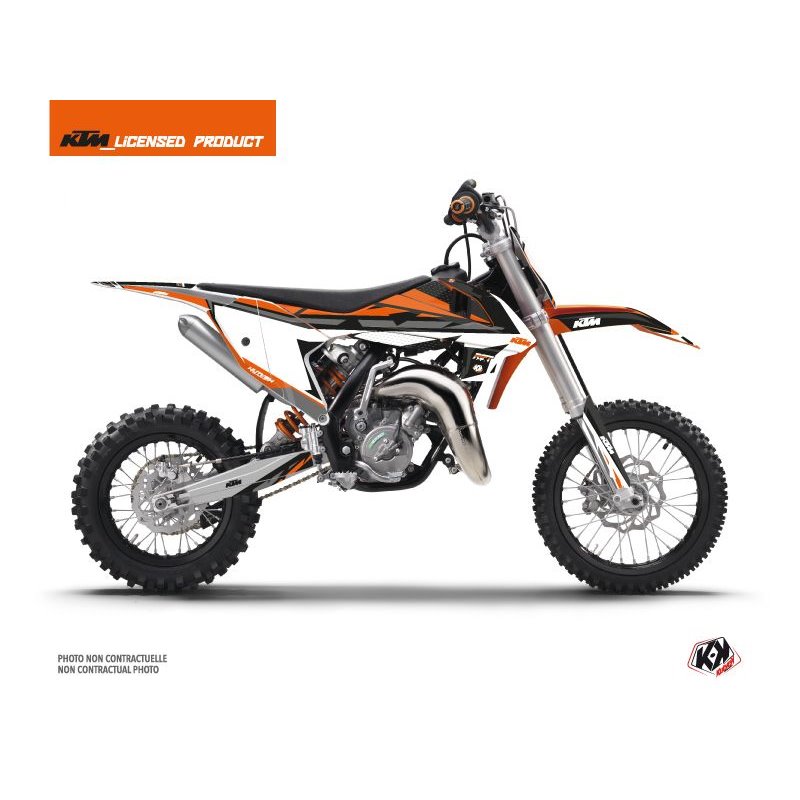 Kit Deco Moto Cross Rift KTM 65 SX Noir Orange