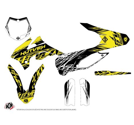 Kit Deco Moto Cross Eraser Fluo KTM 85 SX Jaune