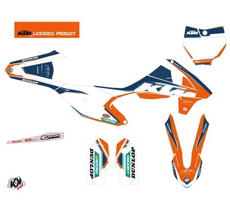 Kit Deco Moto Cross Origin-K22 KTM 85 SX Bleu