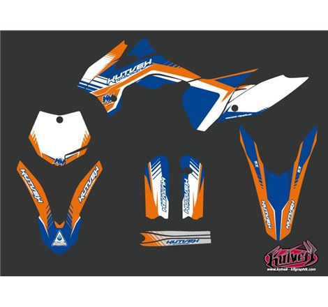 Kit Deco Moto Cross Pulsar KTM 85 SX Bleu