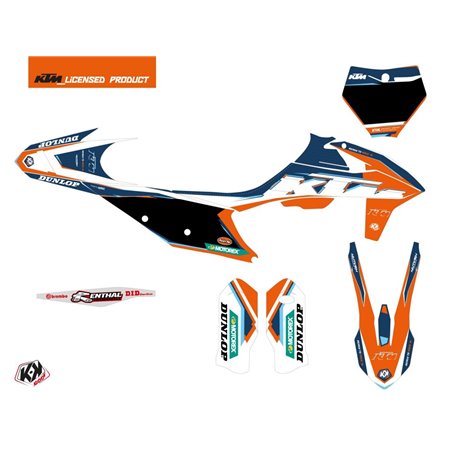 Kit Deco Moto Cross Origin-K22 KTM 125 SX Bleu
