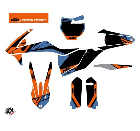 Kit Deco Moto Cross Skyline KTM 125 SX Bleu