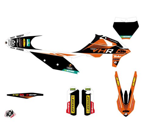 Kit Deco Moto Cross Replica Tixier Team VHR 2018-2019 KTM 125 SX