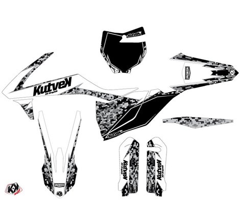 Kit Deco Moto Cross Predator KTM 125 SX Blanc