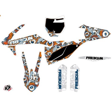 Kit Deco Moto Cross Freegun Eyed KTM 125 SX Orange