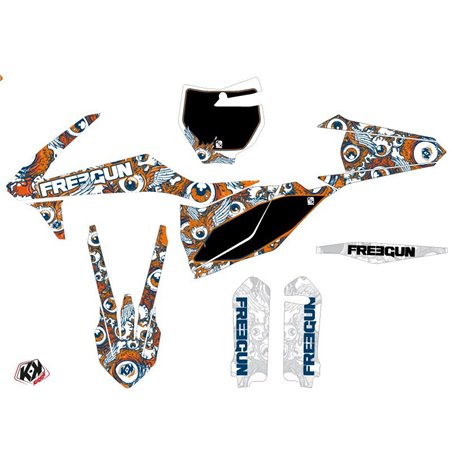 Kit Deco Moto Cross Freegun Eyed KTM 125 SX Orange