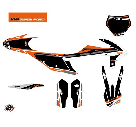Kit Deco Moto Cross Rift KTM 125 SX Noir Orange