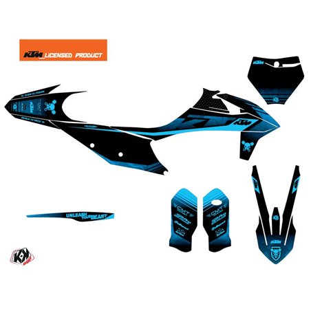Kit Deco Moto Cross Replica Thomas Corsi 2020 KTM 125 SX Noir Bleu