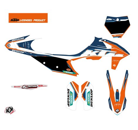 Kit Deco Moto Cross Origin-K22 KTM 125 SX Bleu