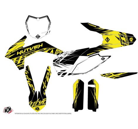 Kit Deco Moto Cross Eraser Fluo KTM 250 SX Jaune