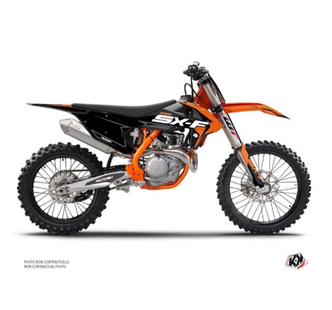 Kit Deco Moto Cross Halftone KTM 250 SXF Noir Orange