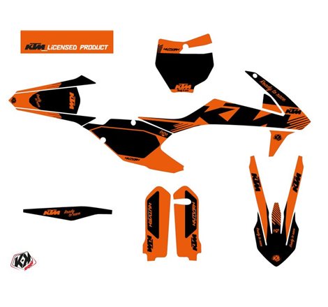 Kit Deco Moto Cross Retro KTM 250 SXF Orange