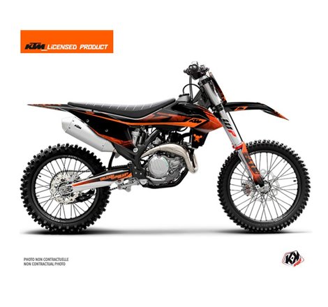 Kit Deco Moto Cross Replica Thomas Corsi 2020 KTM 350 SXF Noir Orange