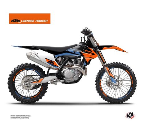Kit Deco Moto Cross Skyline KTM 350 SXF Bleu