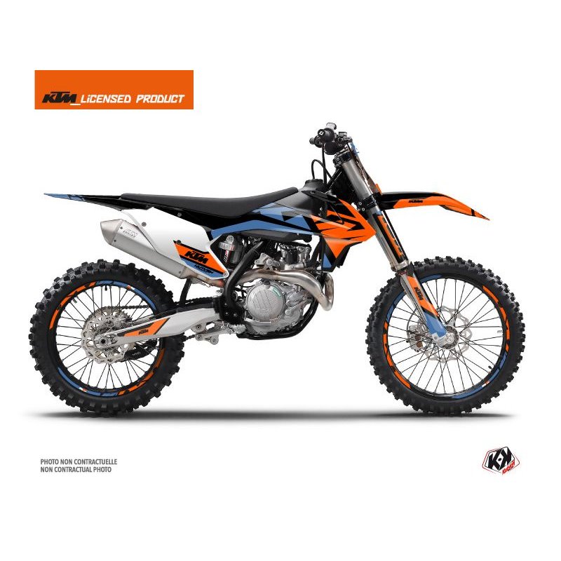 Kit Deco Moto Cross Skyline KTM 350 SXF Bleu