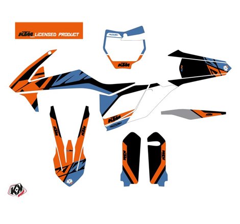 Kit Deco Moto Cross Skyline KTM 350 SXF Bleu