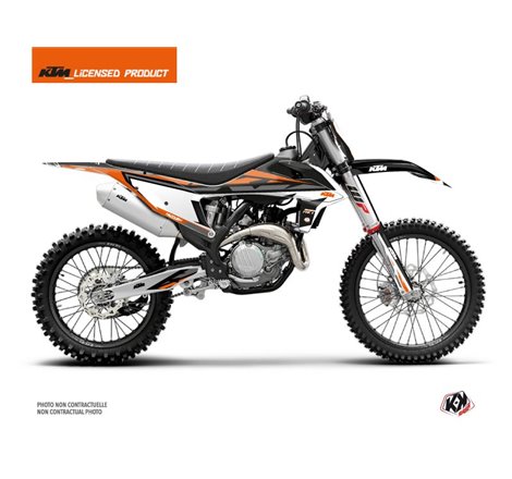 Kit Deco Moto Cross Rift KTM 350 SXF Noir Orange