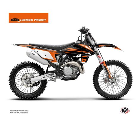 Kit Deco Moto Cross Trophy KTM 350 SXF Noir Orange