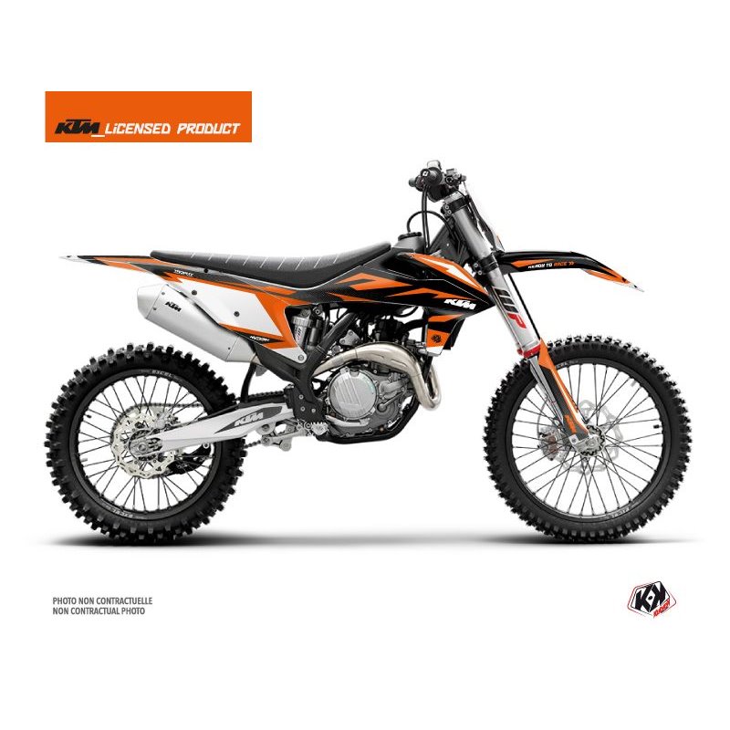 Kit Deco Moto Cross Trophy KTM 350 SXF Noir Orange