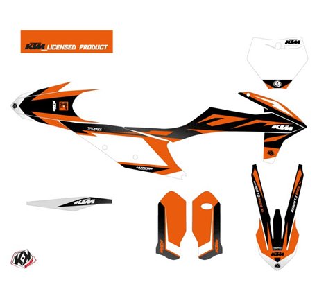 Kit Deco Moto Cross Trophy KTM 350 SXF Noir Orange