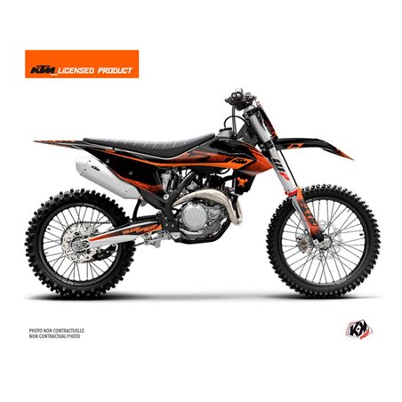 Kit Deco Moto Cross Replica Thomas Corsi 2020 KTM 350 SXF Noir Orange