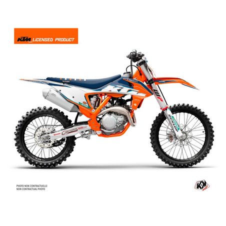 Kit Deco Moto Cross Origin-K22 KTM 350 SXF Bleu