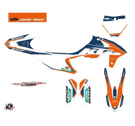 Kit Deco Moto Cross Origin-K22 KTM 350 SXF Bleu