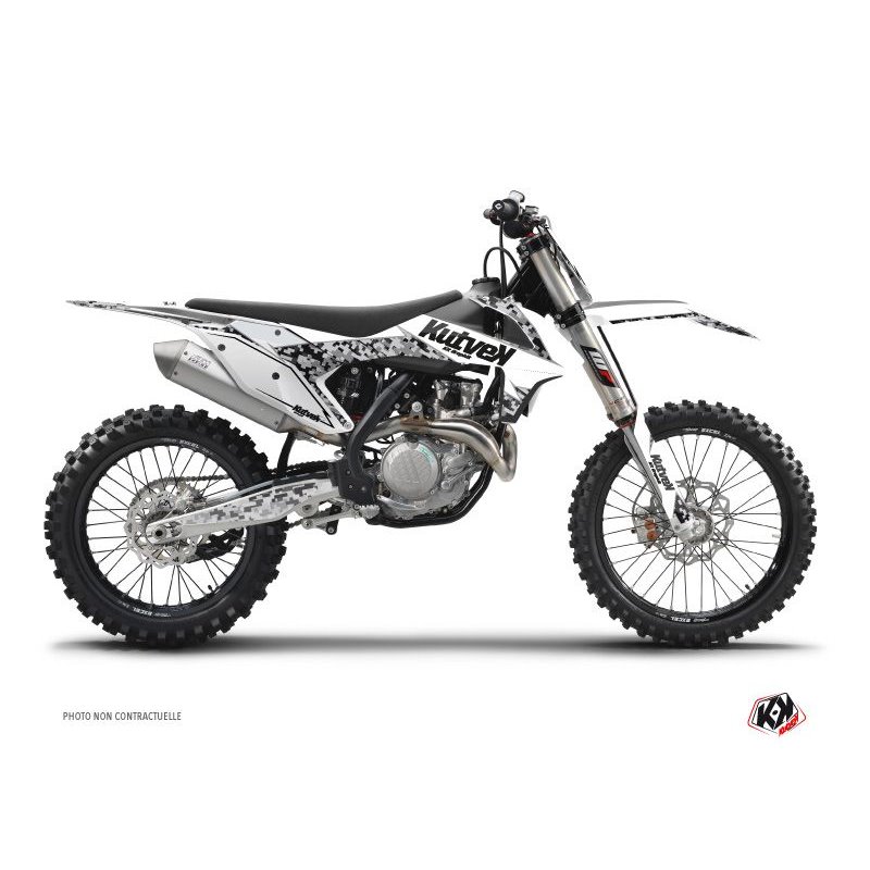 Kit Deco Moto Cross Predator KTM 450 SXF Blanc
