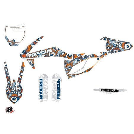 Kit Deco Moto Cross Freegun Eyed KTM 450 SXF Orange
