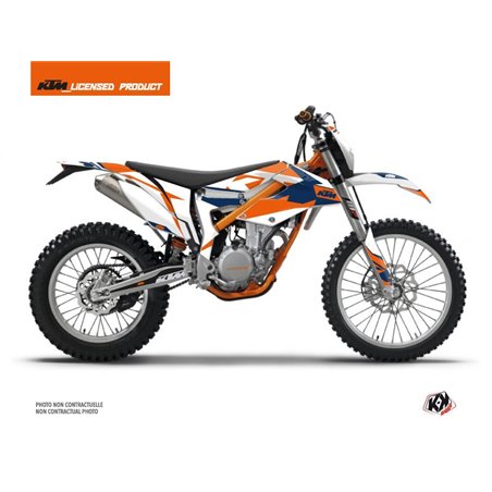 Kit Deco Moto Cross Gravity KTM 350 FREERIDE Bleu