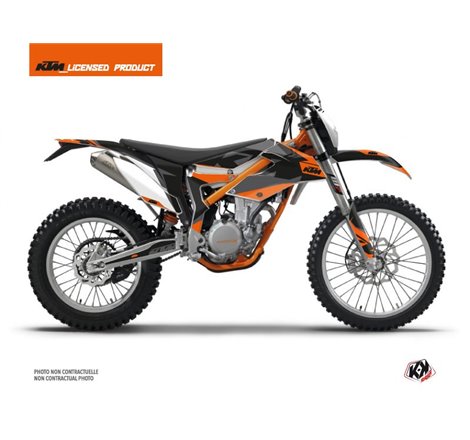 Kit Deco Moto Cross Gravity KTM 350 FREERIDE Orange