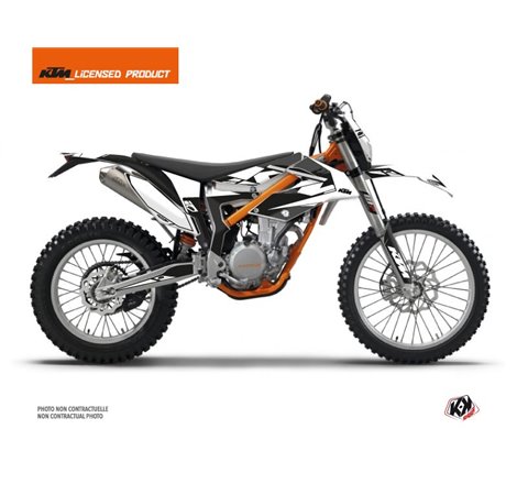 Kit Deco Moto Cross Reflex KTM 350 FREERIDE Blanc