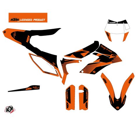 Kit Deco Moto Cross Retro KTM 350 FREERIDE Orange