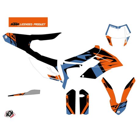 Kit Deco Moto Cross Skyline KTM 350 FREERIDE Bleu