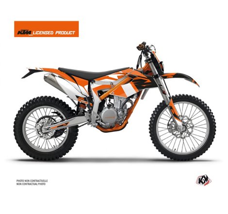 Kit Deco Moto Cross Skyline KTM 350 FREERIDE Orange
