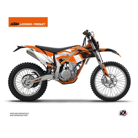 Kit Deco Moto Cross Skyline KTM 350 FREERIDE Orange