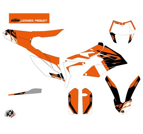 Kit Deco Moto Cross Skyline KTM 350 FREERIDE Orange