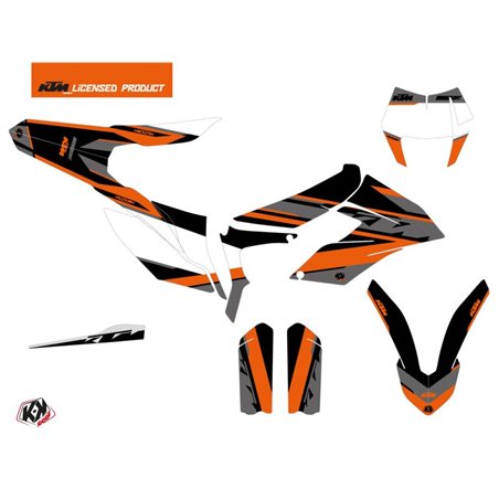 Kit Deco Moto Cross Breakout KTM 350 FREERIDE Noir Orange