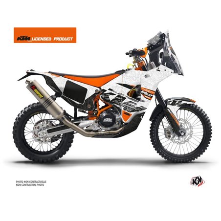 Kit Deco Motocross Gear KTM 450 Rally Blanc