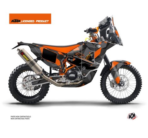 Kit Deco Motocross Delta KTM 450 Rally Noir Orange