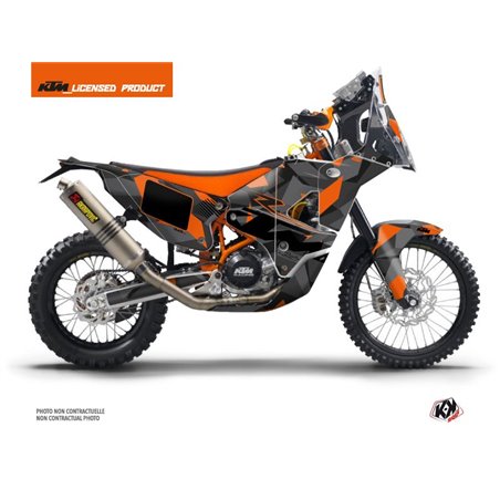 Kit Deco Motocross Delta KTM 450 Rally Noir Orange