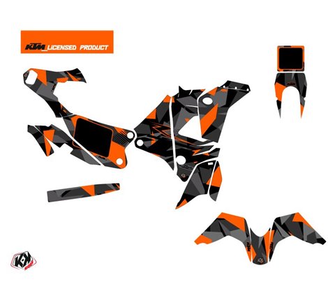 Kit Deco Motocross Delta KTM 450 Rally Noir Orange