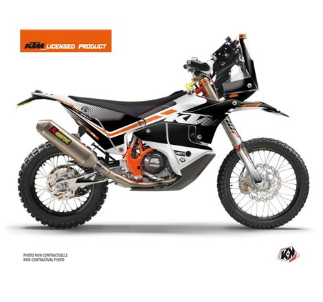 Kit Deco Motocross Raster KTM 450 Rally Noir Blanc