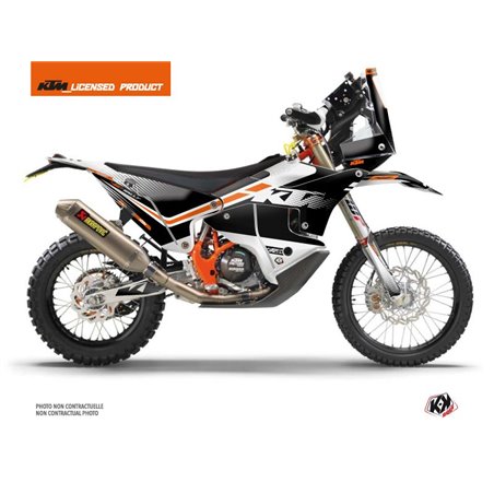 Kit Deco Motocross Raster KTM 450 Rally Noir Blanc