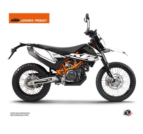 Kit Deco Moto Cross Reflex KTM 690 ENDURO R Blanc