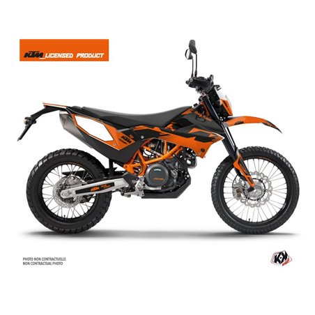 Kit Deco Moto Cross Retro KTM 690 ENDURO R Orange