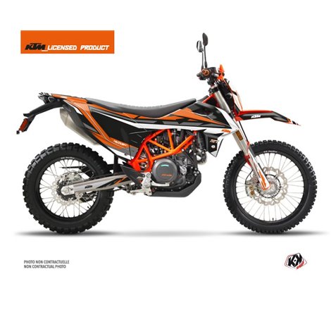 Kit Deco Moto Cross Rift KTM 690 ENDURO R Noir Orange