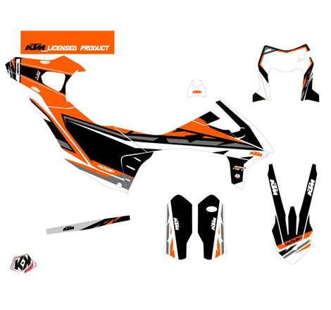 Kit Deco Moto Cross Rift KTM 690 ENDURO R Noir Orange