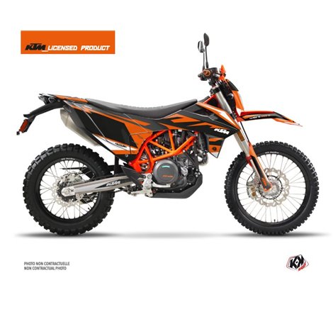 Kit Deco Moto Cross Trophy KTM 690 ENDURO R Noir Orange