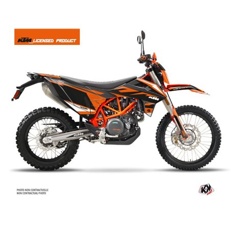 Kit Deco Moto Cross Trophy KTM 690 ENDURO R Noir Orange